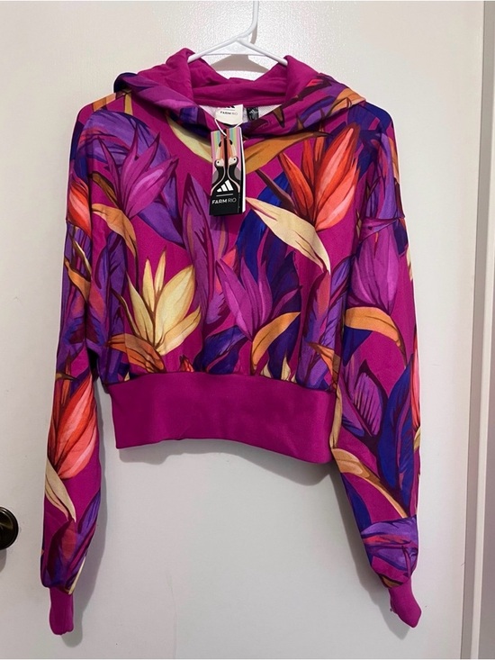 adidas Sweaters - NWT Adidas x FARM RIO Cropped Hoodie